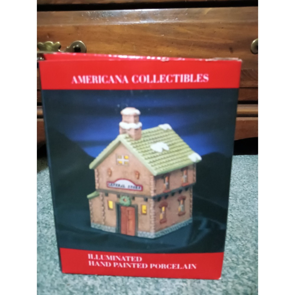Trim A Home "General Store" Porcelain Lighted House ***WORKS***